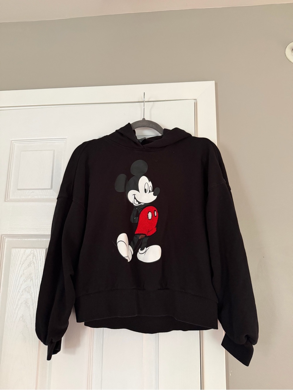 Disney Mickey Mouse Fleece Shirt Logo Hooded Hoodie